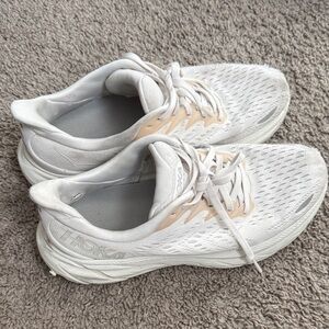 Hoka Women's Cream Athletic Shoes